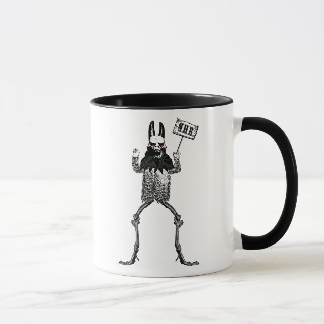 Caneca Agrida com arte original "EL Guapo Cabra " (Direita)