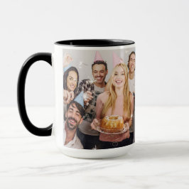 Caneca Agrupamento Personalizado De Fotografias Do Grupo