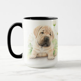 CANECA ÁGUA ADORÁVEL TAN SHAR PEI DOG