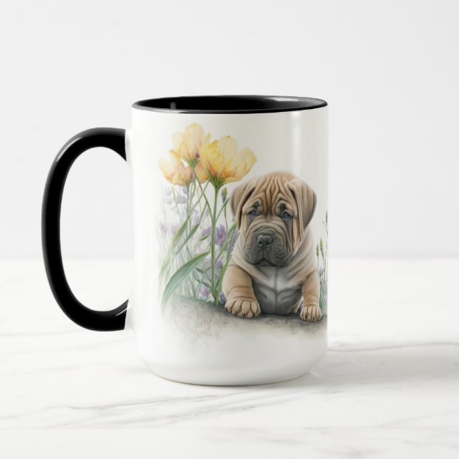 CANECA ÁGUA ADORÁVEL TAN SHAR PEI DOG