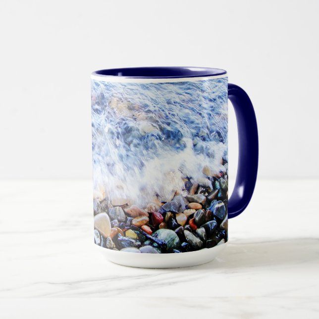 Caneca Água azul legal (Frente Esquerda)