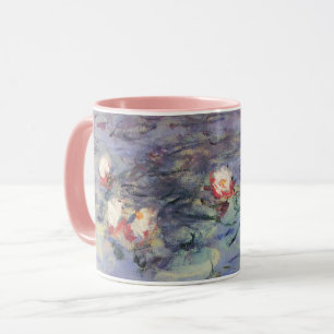 Caneca ÁGUA ESTÁ EM PINK BLUE POND, por Claude Monet