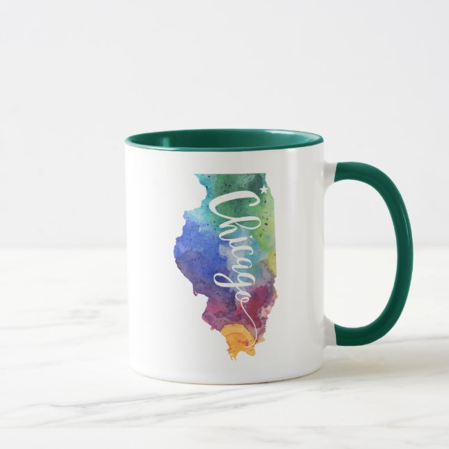 Caneca Aguarela Chicago (Direita)