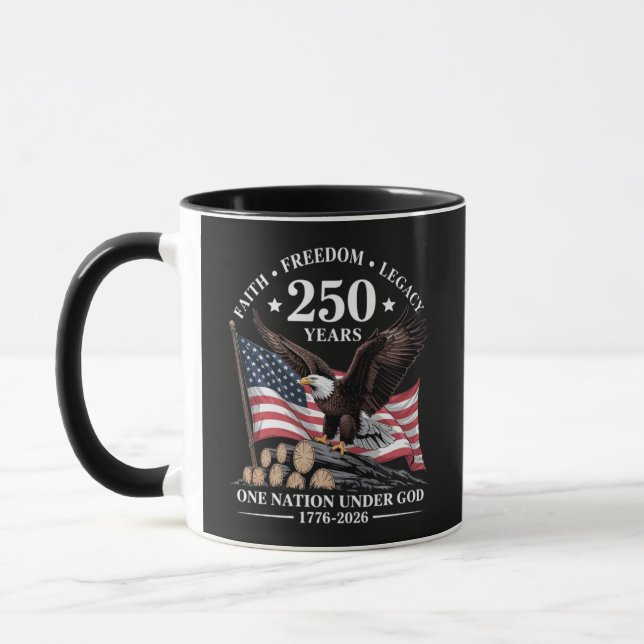 Caneca Águia 250º Aniversário EUA (Esquerda)