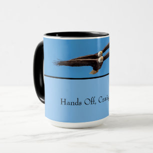 Caneca Águia americana customizável