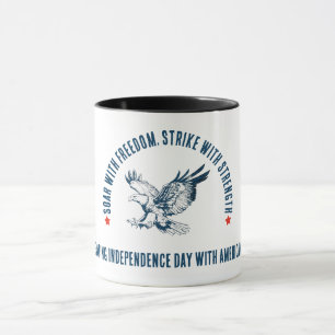 Caneca Águia Americana Majestosa - presente para 4 de Jul