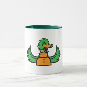 Caneca Águia azul feroz - Mascote de águia-velha e modern