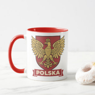 Caneca Águia Heráldica Dourada da Polônia