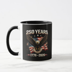 Caneca Águia Patriótica dos EUA Aniversário de 250 anos 2