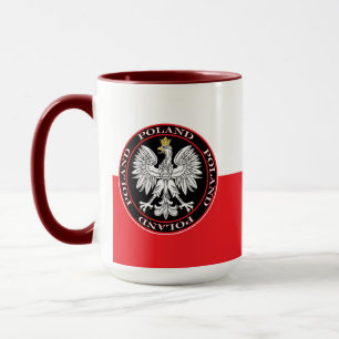 Caneca Águia Polonesa redonda