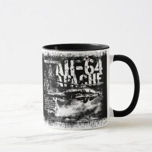 Caneca AH-64 Apache 11 oz Ringer Mug