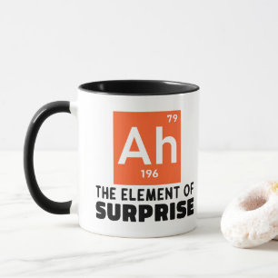 Caneca Ah Elemento Surpresa Química Divertida Estudante