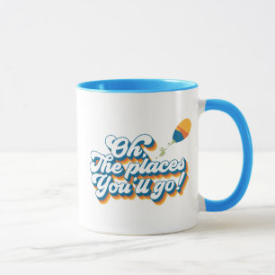 Caneca Ah, Os Lugares Que Você Irá! Citação com Balão