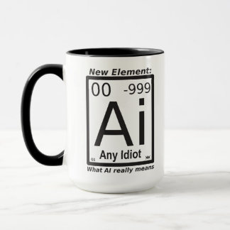 Caneca AI e papagaios