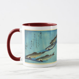 Caneca Ai (Trout) - Impressão de Peixe Japonês Colorido d