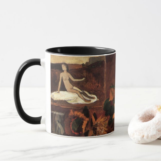Caneca Ainda com o L'Esperance (Esperança) de Paul Gaugui (Com Donut)