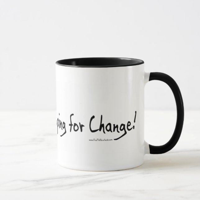 Caneca Ainda esperando para a engrenagem de Anti-Obama da (Direita)