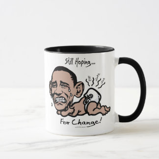 Caneca Ainda esperando para a engrenagem de Anti-Obama da