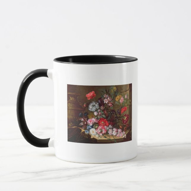 Caneca Ainda vida com flores (Esquerda)
