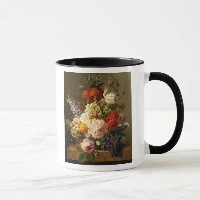 Caneca Ainda vida com flores e fruta, 1827 (Direita)