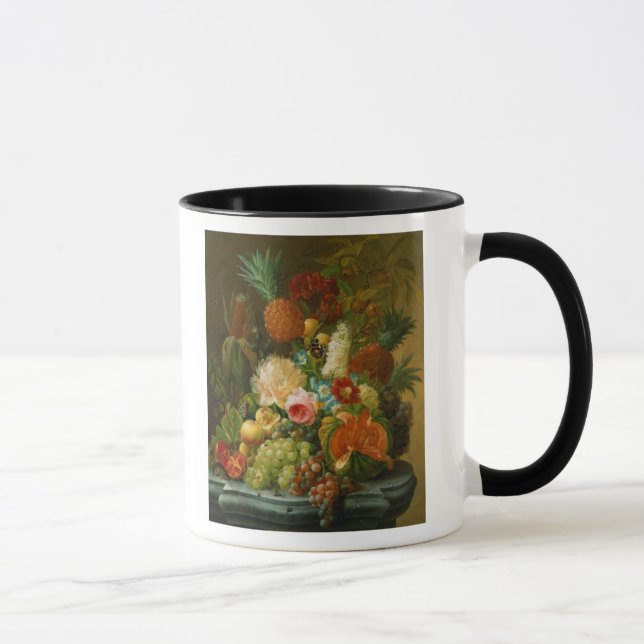 Caneca Ainda vida com um melão e as uvas (Direita)