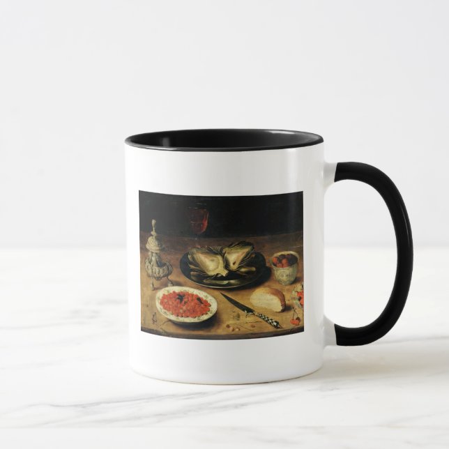Caneca Ainda vida com uma alcachofra (Direita)