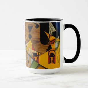 Caneca Ainda vida com uma guitarra