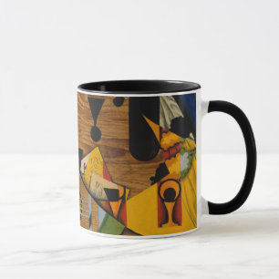 Caneca Ainda vida com uma guitarra