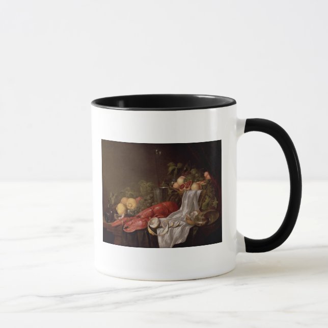 Caneca Ainda vida da fruta e de uma lagosta (Direita)