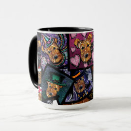 CANECA AIREDALE TERRIER