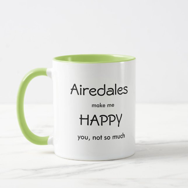 Caneca Airedales me faz feliz (Esquerda)