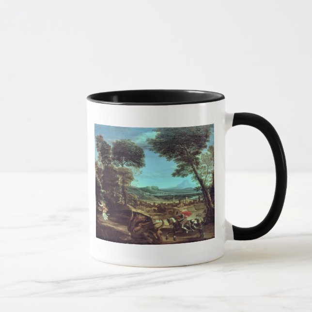 Caneca Ajardine com St George e o dragão, c.1610 (Direita)