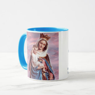 Caneca Ajuda de Mary do copo do retrato dos cristãos