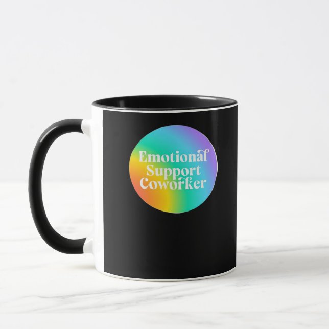 Caneca Ajuda Emocional Coworker Engraçado (Esquerda)