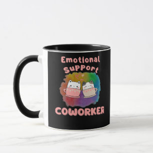 Caneca Ajuda Emocional Coworker Work Bestis, Job, Office,