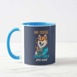 Caneca Akita Coffee Companion Funny Akita Proprietário