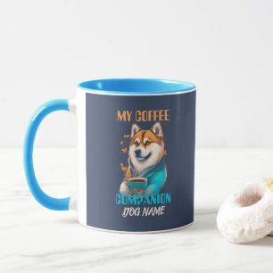Caneca Akita Coffee Companion Funny Akita Proprietário