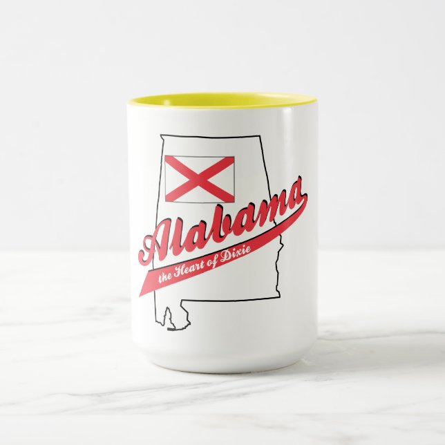 Caneca Alabama Coração de Dixie (Centro)