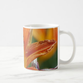 Caneca alaranjada da flor