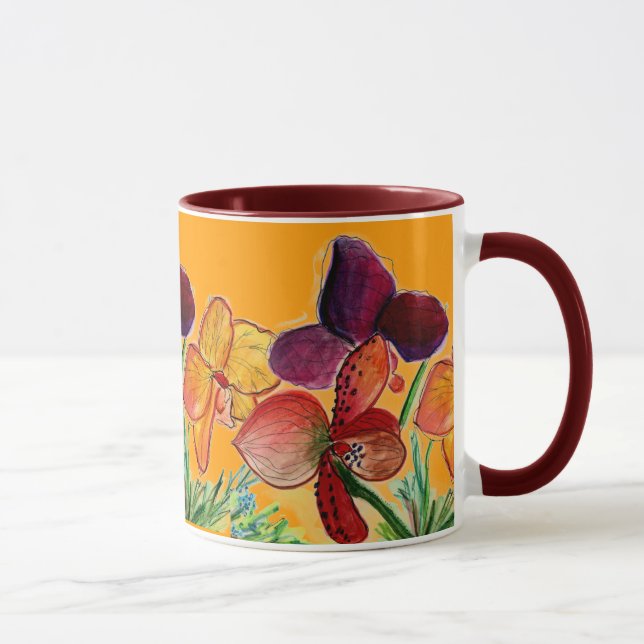 Caneca alaranjada do divertimento (Direita)