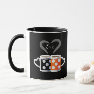 Caneca Alaranjado + POP ART na moda do design da cor do
