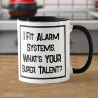 Alarm Fitter Super Talent. Mug De Café De Duas Ton