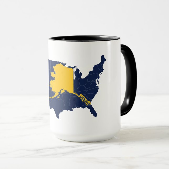 Caneca Alasca vs US Map (Frente Esquerda)