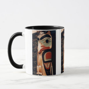 Caneca Alaska Carved Wood Totem Pole Photo Designed
