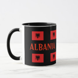 Caneca Albânia Modern Flag Mug