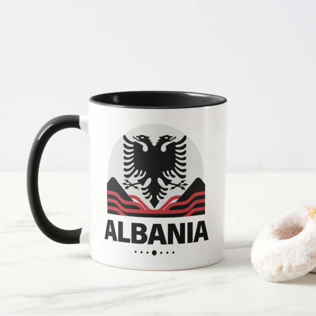 Caneca Albânia União Europeia (Com Donut)