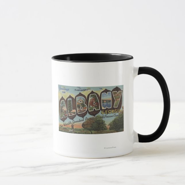 Caneca Albany, Geórgia - Cenas com Letras Grandes (Direita)