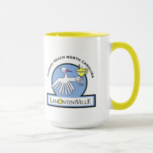 Caneca Alça Amarela Limontiniville grande 15oz