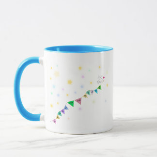 Caneca Alcance para o Bunting de Aves Bonitas