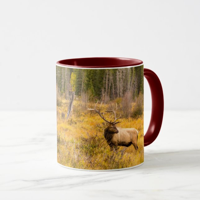 Caneca Alce macho | Parque Nacional Montanhas Rochosas Co (Frente Esquerda)